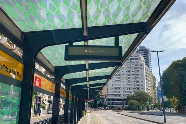 Bus Stop in Buenos Aires