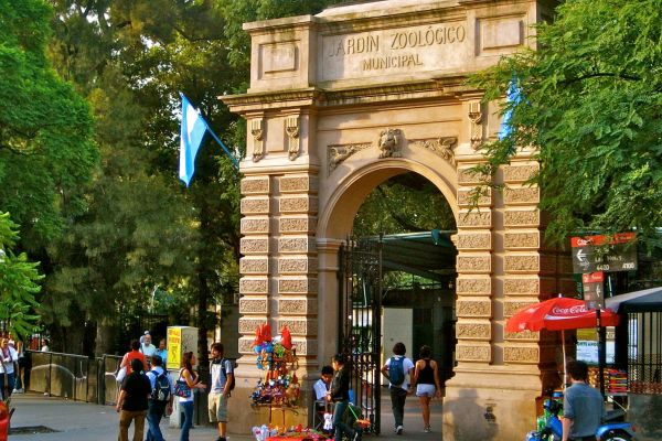 Entrance Arch of Buenos Aires Eco Park with Former Zoo Name