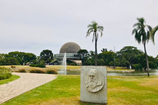 The Galileo Galilei planetarium located in Parque Tres de Febrero in the Palermo district of Buenos Aires, Argentina.